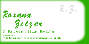 roxana zilzer business card